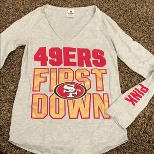 Pink: 49ers long sleeve